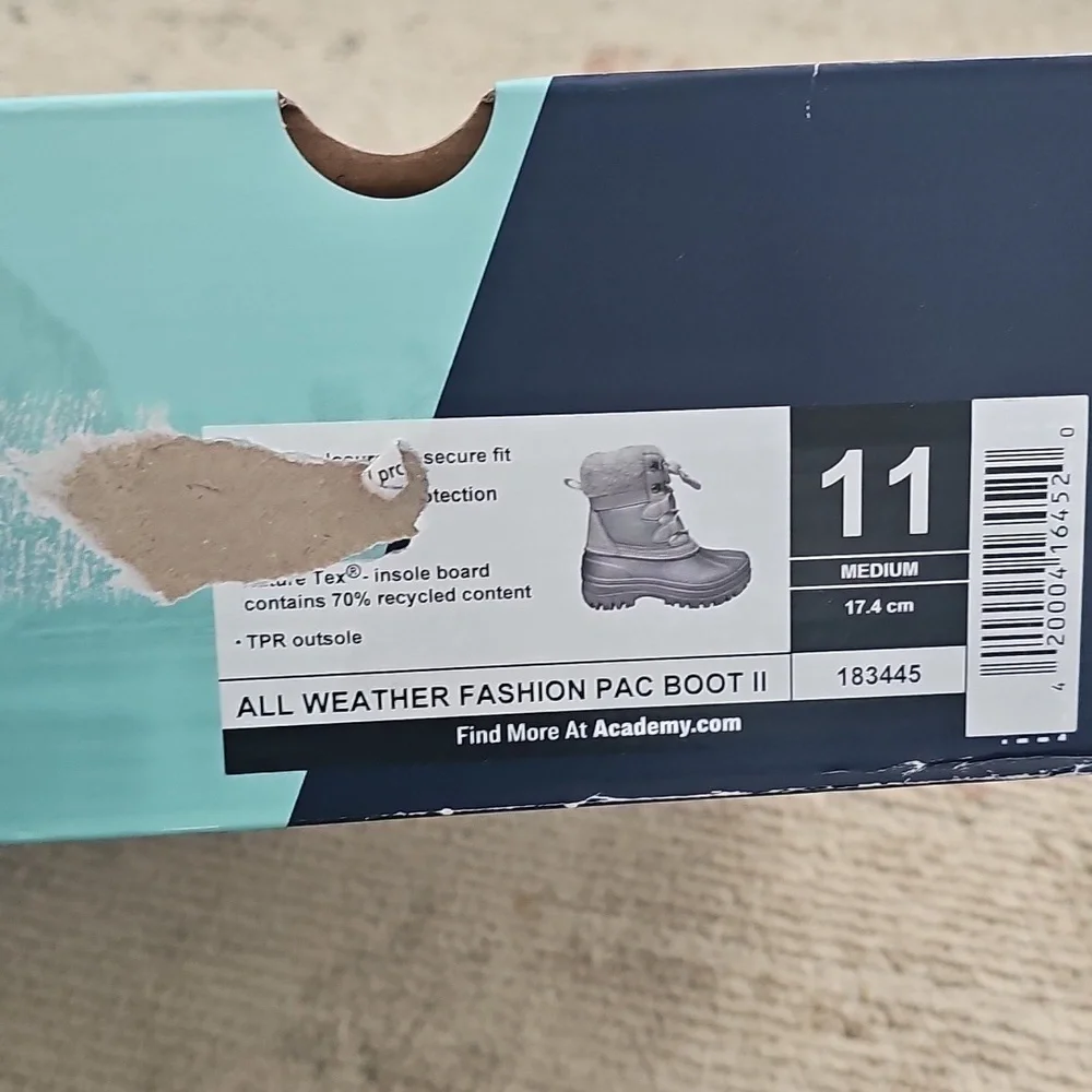 Magellan Outdoors Toddler Girls Rain‎ Snow Boots Size 11